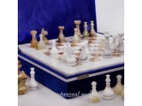 "Игра шахматы из натурального камня - оникс"  (30 x 30 см)